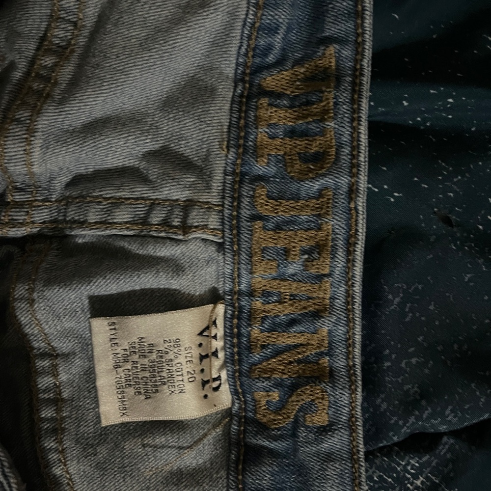 VIP Ripped Blue Jean Shorts - Picture 3 of 3